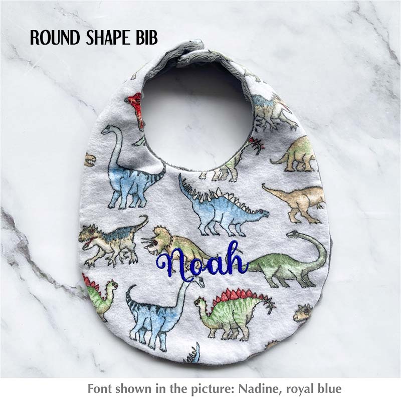 Flannel Cotton Bib - Dinosaurs - Image 3