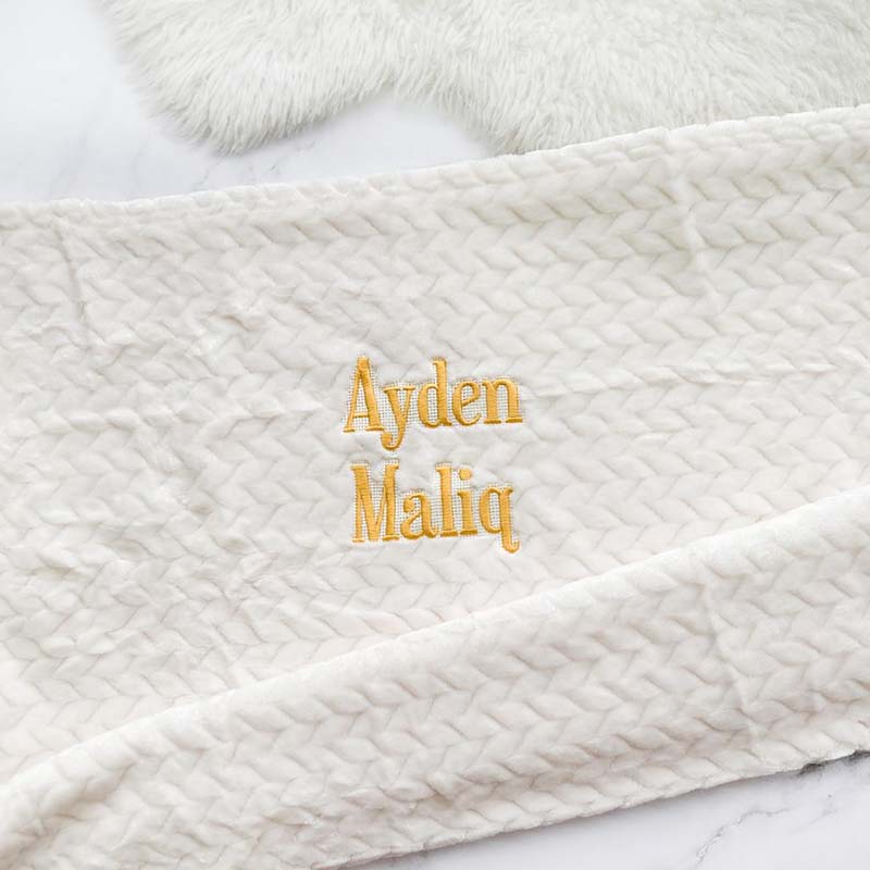 Wheat Fleece Blanket - Cream - Image 3