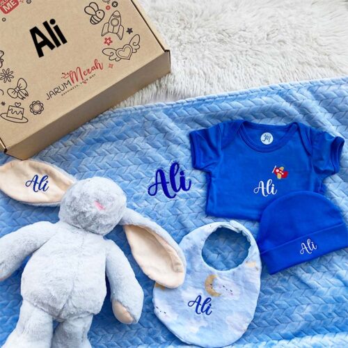 Baby Boy Snuggle Bundle Gift Set - Blue - Ali