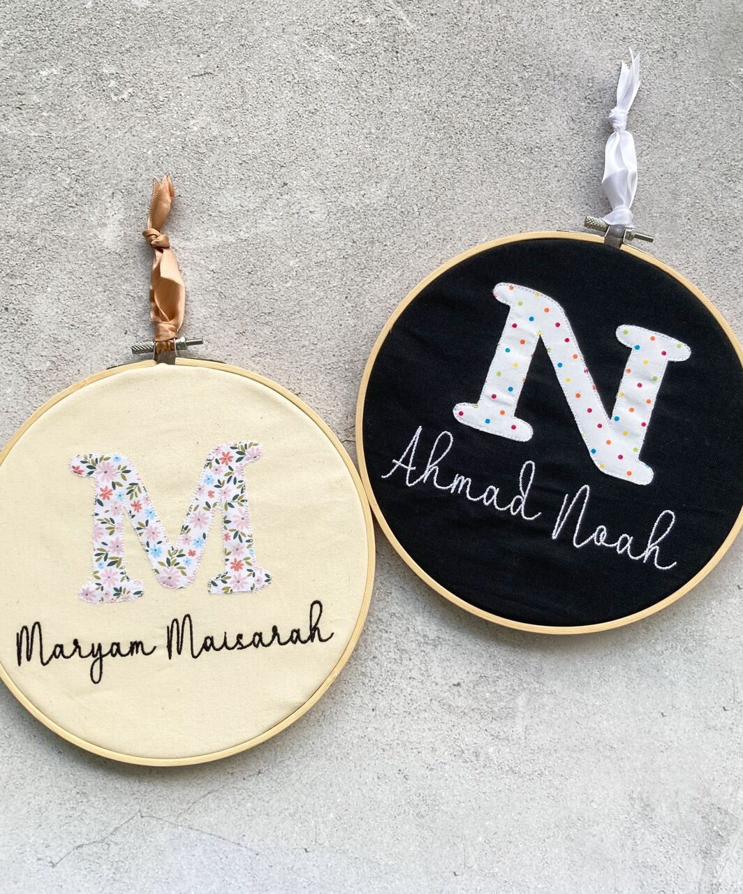 Wall Hoop Deco - Monogram